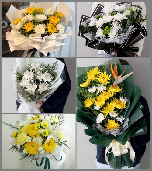 山东青岛即墨市移风店镇西丰台村白事花束代送